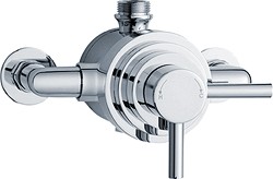 Crown Showers Dual Exposed Thermostatic Shower Valve (Chrome).