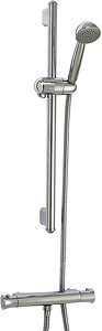 Crown Showers Thermostatic Bar Shower Valve With Slide Rail Kit.