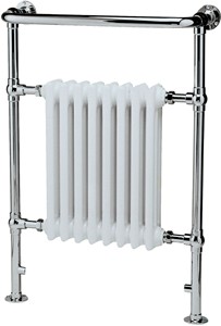 Crown Radiators Harrow Traditional Heated Towel Rail. 673x965mm. 3520 BTU.