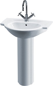 Crown Ceramics Linton 600mm Basin & Pedestal (1 Tap Hole).