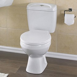 Crown Ceramics Melbourne Toilet With Push Flush Cistern & Soft.