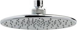 Crown Showers Round Shower Head With Swivel Knuckle (205mm, Chrome).