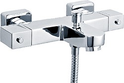 Crown Taps Modern Wall Mounted Thermostatic Bath Shower Mixer Tap.
