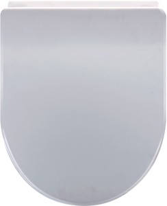 Crown Soft Close Toilet Seat (D Shaped, White).