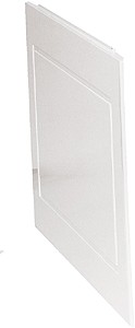 daVinci 700mm modern bath end panel in white.