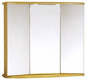 daVinci Birch Gallassia 3 door bathroom cabinet, lights & shaver socket.