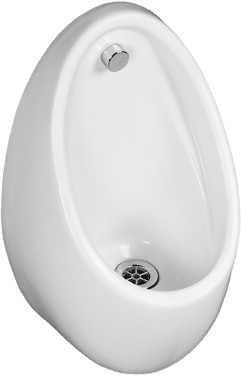 Shires Concealed Trap Urinal Bowl.