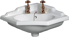 Waterford Finesse 2 Tap Hole Corner Basin.