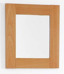 daVinci Beech bathroom mirror. Size 400x450mm.