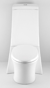 AKA WC Toilet with seat, push flush cistern and fittings.