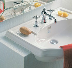 Arcade Semi-Recessed Basin. 670 x 485mm.