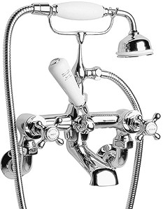 Hudson Reed Topaz Wall mounted bath shower mixer (Chrome)