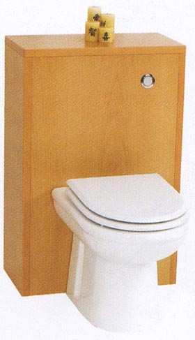 daVinci Monte Carlo complete back to wall toilet set in beech.