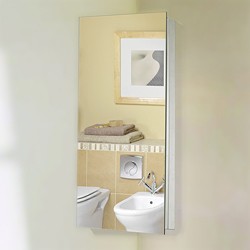 Roma Cabinets Corner Mirror Bathroom Cabinet. 300x600x180mm.