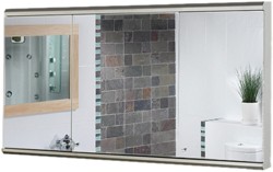 Roma Cabinets 3 Door Mirror Bathroom Cabinet. 1200x650x130mm.