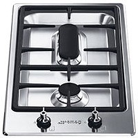 Smeg Gas Hobs Exclusive Studio Line Low Profile 2 Burner Gas Hob. 310mm.