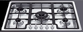 Smeg Gas Hobs Linear Flush Fit 5 Burner Gas Hob. 720mm.