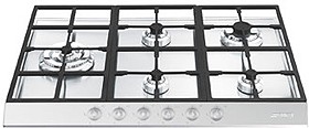 Smeg Gas Hobs Exclusive Studio Line 5 Burner Gas Hob. 720mm.