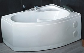 Hydra Pro Deluxe Whirlpool Bath.  Left Hand. 1500x1000mm.