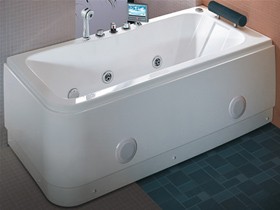 Hydra Pro Deluxe Whirlpool Bath wth TV.  Left Hand. 1690x800mm.