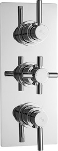 Hudson Reed Tec Triple Concealed Thermostatic Shower Valve With Diverter.