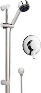 Hudson Reed Tec Manual Concealed Shower Valve & Adjustable Slide Rail Kit.