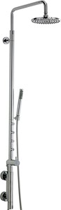 Hudson Reed Bar Shower Indulge Vertical Shower Set With 4 Jets. Thermostatic.