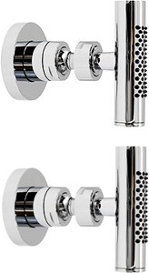 Hudson Reed Shower Jets 2 x Minimalist Body Jets (Chrome).