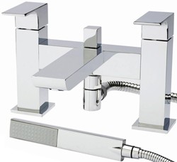 Hudson Reed Art Bath Shower Mixer Tap With Shower Kit (Chrome).