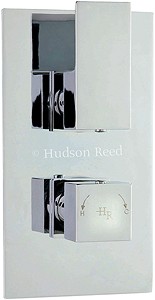 Hudson Reed Art Twin Concealed Thermostatic Shower Valve (Chrome).