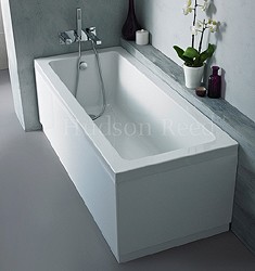 Hudson Reed Baths Single Ended Acrylic Bath & White Panels. 1700x700mm