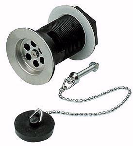 Wastes Contract basin waste with poly plug and ball chain (chrome)