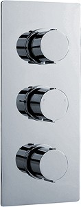 Ultra Ecco Triple Concealed Thermostatic Shower Valve (Chrome).