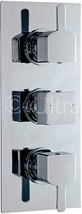 Ultra Falls Triple Concealed Thermostatic Shower Valve (Chrome).