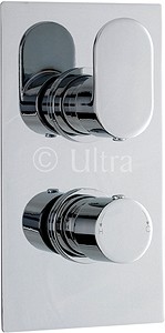 Ultra Flume 3/4" Twin Thermostatic Shower Valve With Diverter.