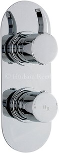 Hudson Reed Grace Twin Concealed Thermostatic Shower Valve (Chrome).