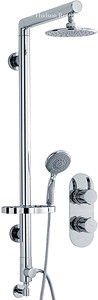 Hudson Reed Grace Twin Thermostatic Shower Valve & Rigid Riser Set.