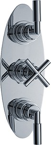 Ultra Helix Triple Concealed Thermostatic Shower Valve (Chrome).