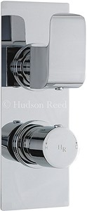 Hudson Reed Hero Twin Concealed Thermostatic Shower Valve (Chrome).