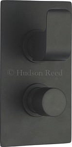 Hudson Reed Hero 3/4" Twin Thermostatic Shower Valve With Diverter (Black).