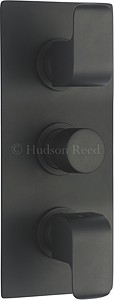 Hudson Reed Hero Triple Concealed Thermostatic Shower Valve (Black).