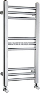 Ultra Radiators Cloakroom Heated Towel Rail (Chrome). 340x700mm.