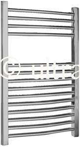 Ultra Radiators Curved Heated Towel Rail (Chrome). 500x700mm. 737 BTU.