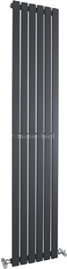 Hudson Reed Radiators Sloane Vertical Radiator (Anthracite). 354x1800mm.