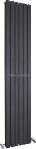 Hudson Reed Radiators Sloane Double Radiator (Anthracite). 354x1800mm.