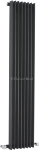 Hudson Reed Radiators Fin Radiator (Anthracite). 304x1500mm. 3172 BTU.