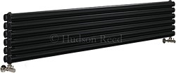 Hudson Reed Radiators Revive Radiator (Black). 1800x354mm. 5786 BTU.