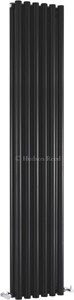 Hudson Reed Radiators Savy Double Radiator (Black). 354x1800mm.