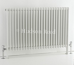 Hudson Reed Radiators Province Floor Mounted Radiator (White). 880x690.