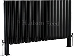 Hudson Reed Radiators Revive Floor Mounted Radiator (Black). 1180x600.